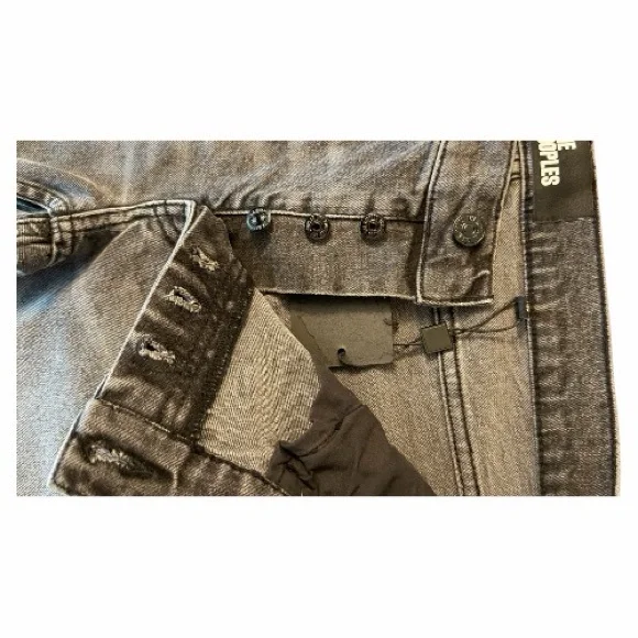 The Kooples Grey Destroy Denim JeansSize 40 US 30 (Women's 8) NWT
